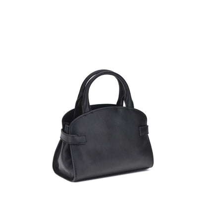 Crossbody Handbag by Coccinelle for women in bos taurus calf leather black & gold presents a ornamental silhouette, showcasing a secure magnetic, ample built-in-compartments, and versatile crossbody-strap, shoulder-strap, adjustable-strap & handle for a ornamental finish.