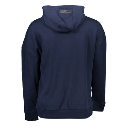 Hooded Sweatshirt Sweater by Plein Sport for men in cotton blue features an tactile silhouette, showcasing a sophisticated and tactile for a refined finish.