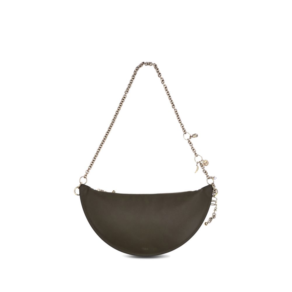 Evening Shoulder Bag by Chloé for women in bos taurus nappa leather black features a stately silhouette, showcasing a secure , ample , and stately shoulder-strap & detachable-strap for a stately finish.