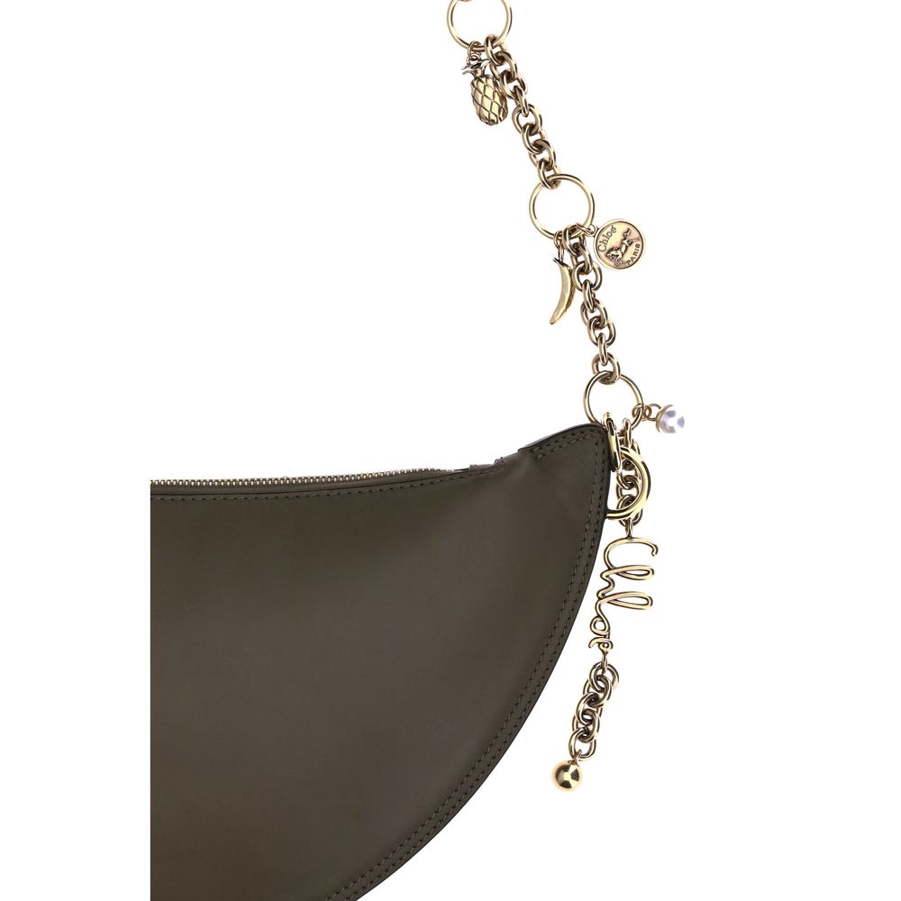 Evening Shoulder Bag by Chloé for women in bos taurus nappa leather black features a statuesque silhouette, showcasing a secure and statuesque with versatile shoulder-strap & detachable-strap for a statuesque finish.