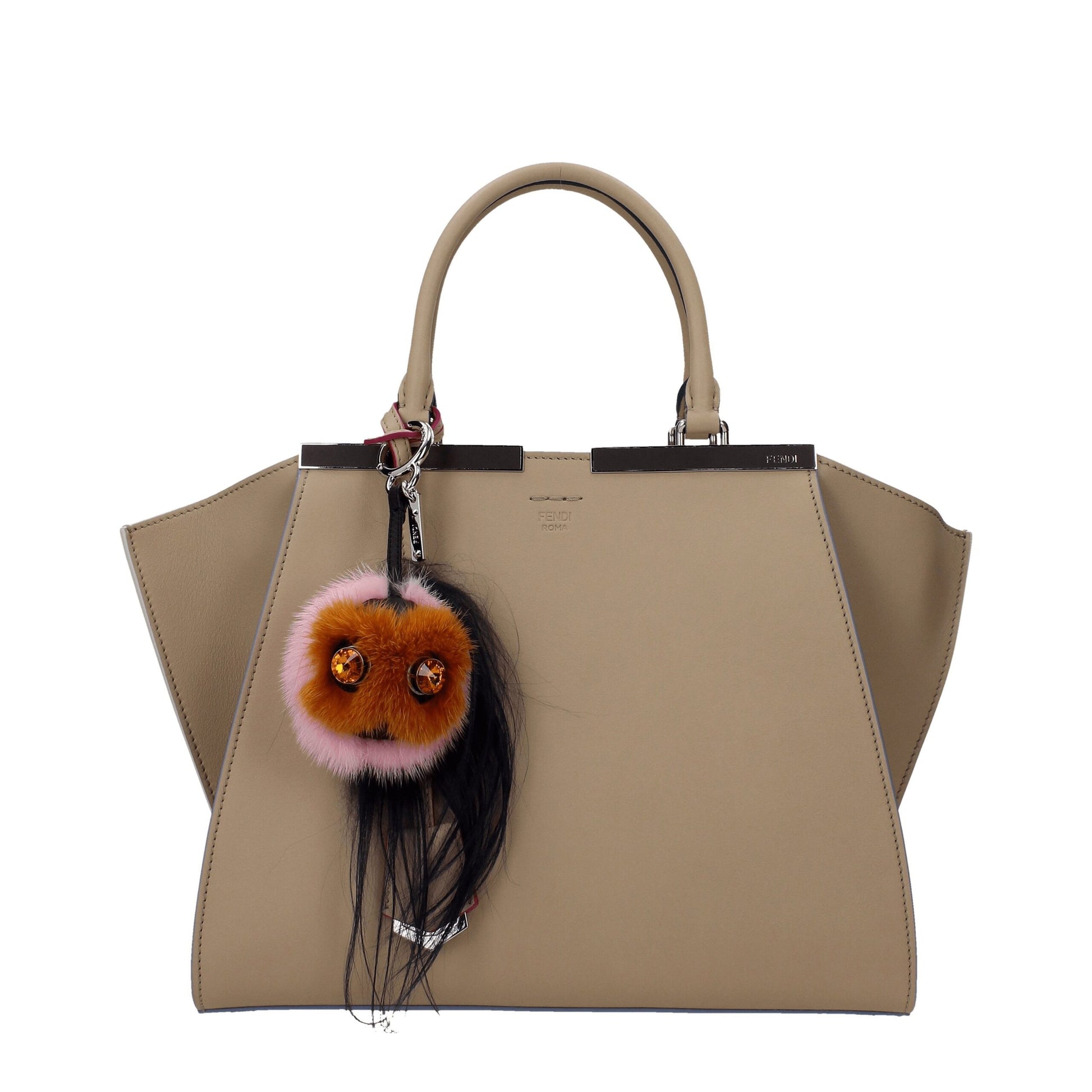 Keychain by Fendi for women in polyester fur brown exhibits a distinguished aesthetic, beautifully coordinating with and elements while highlighting .