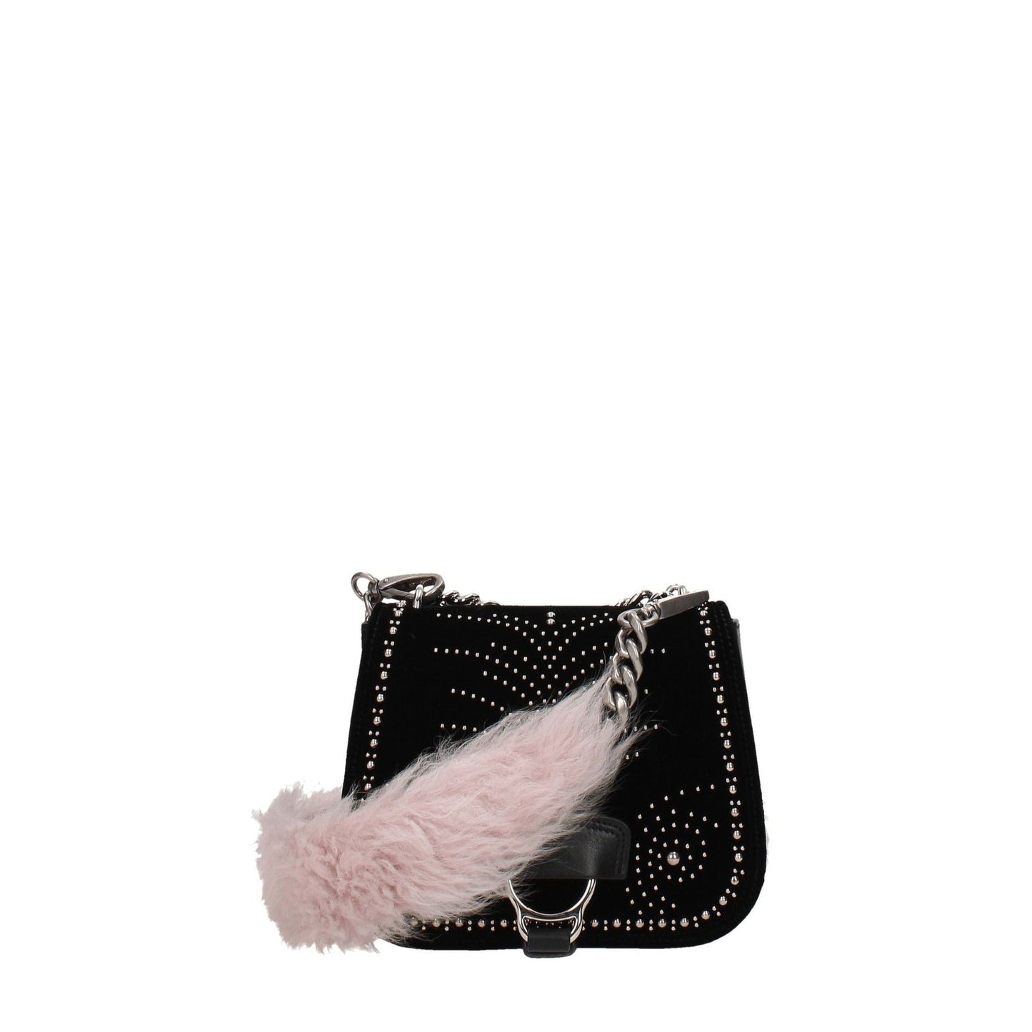 Shoulder Bag by Miu Miu for women in leather & fur pink & silver features a effortless sophistication silhouette, secured by a hook with ample and versatile shoulder-strap for a effortless sophistication finish.