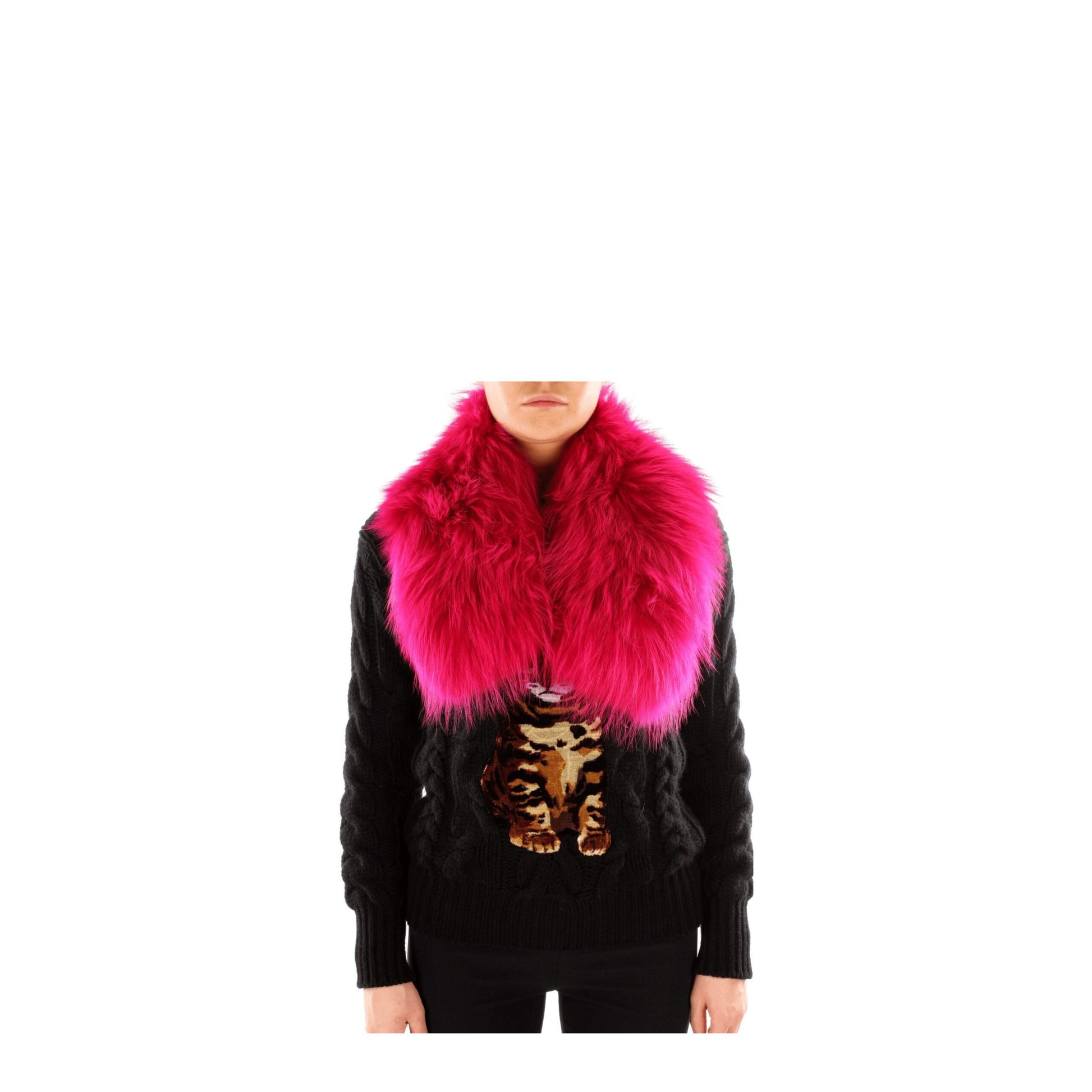 Scarf by Mr. Mrs. Shirt for women in polyester fur fuchsia & pink presents a effortlessly chic silhouette, artfully capturing the essence of the effortlessly chic Polyester Fur Scarf design for a sophisticated look.