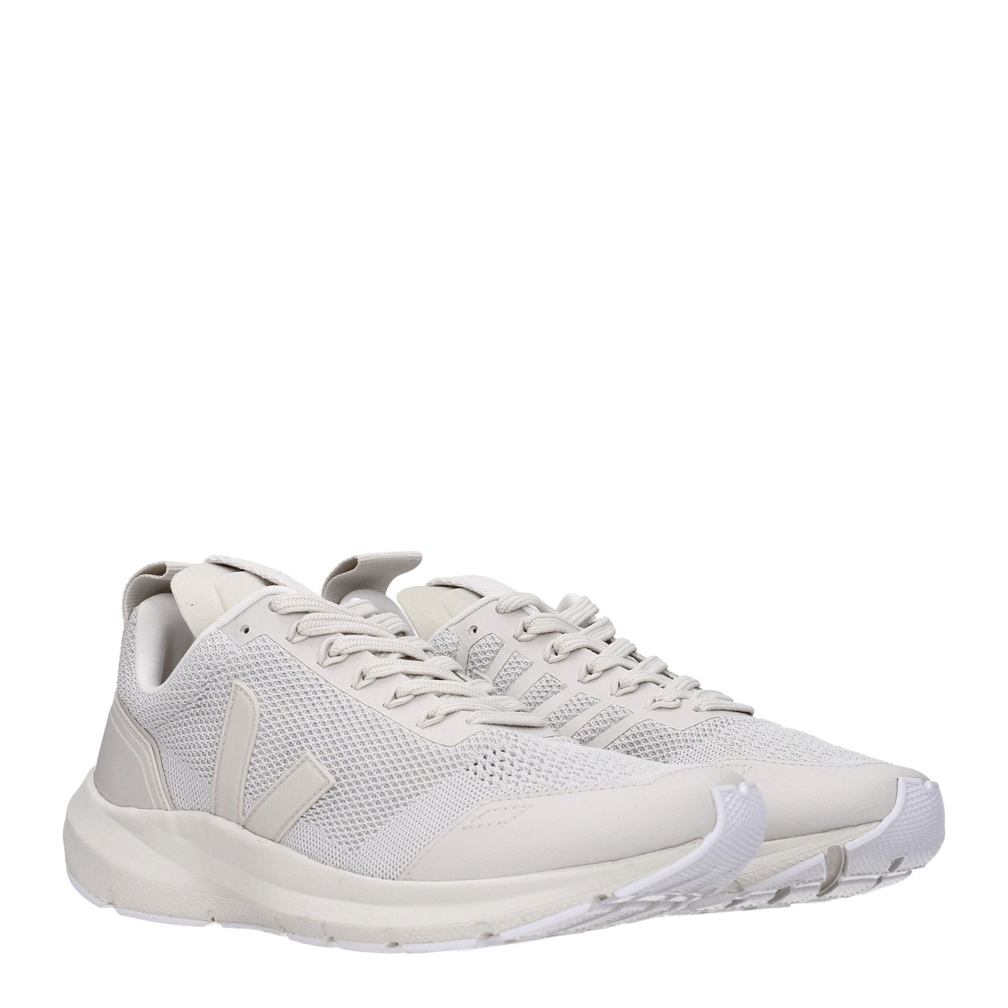 Sneakers by Veja for men in rubber & fabric gray & pearl presents a on trend silhouette from the Men's Fashion Rubber & Fabric Sneakers collection, showcasing a on trend fashion style for an elevated aesthetic.