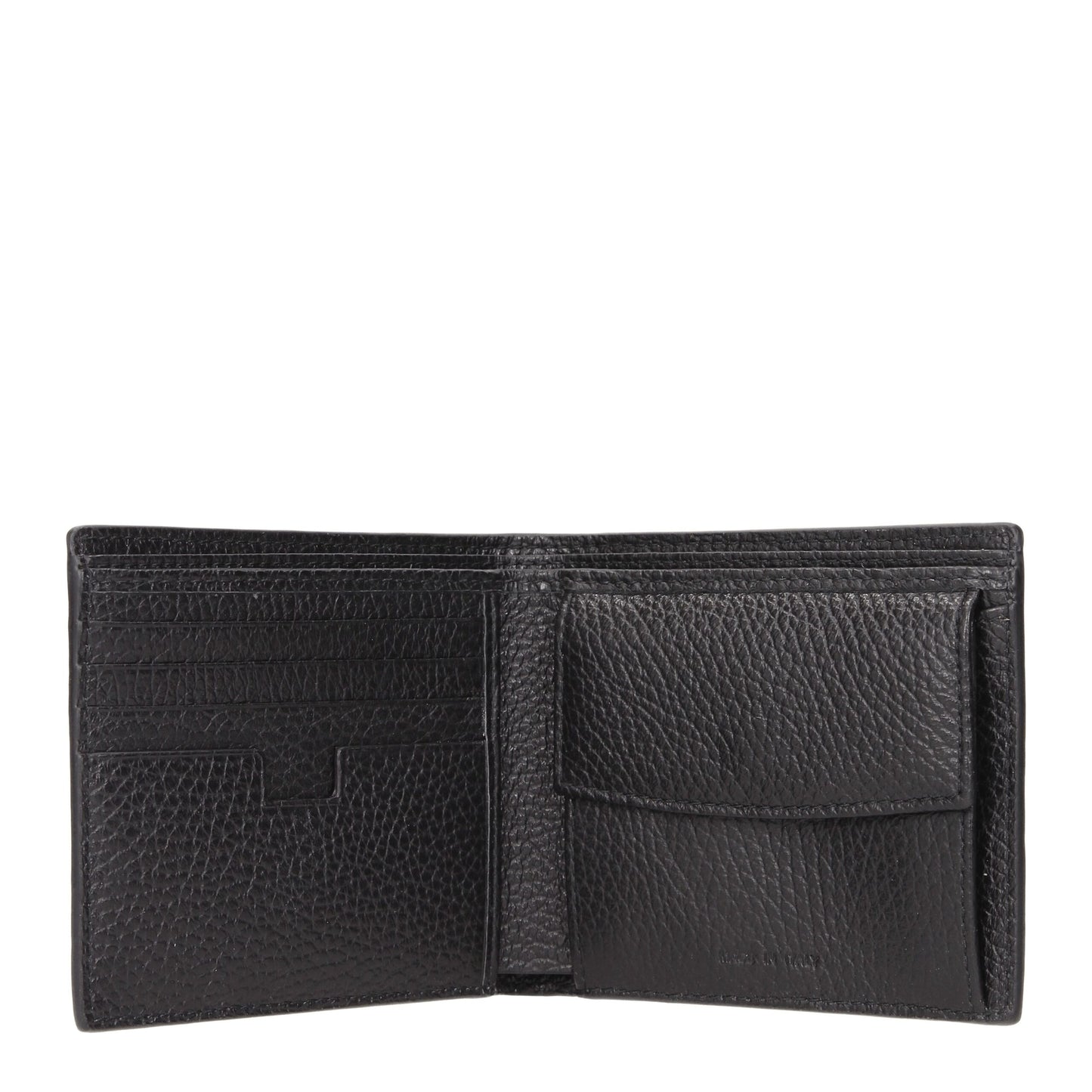 Cardholder Wallet by Testoni for men in leather black presents a streamlined silhouette, showcasing the sophisticated design of the Leather Cardholder Wallet collection with functional card-organization coin-purse.
