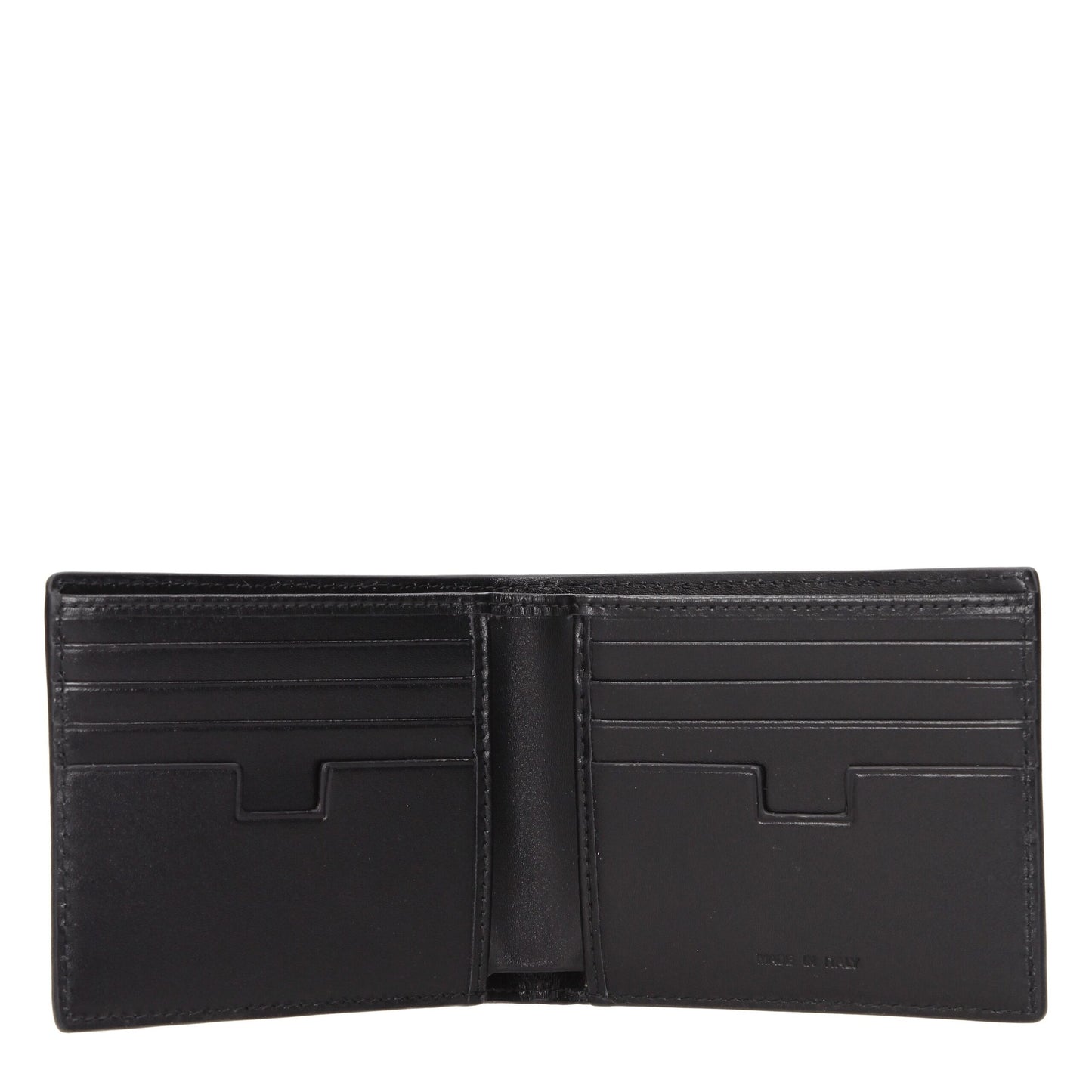 Cardholder Wallet by Testoni for men in leather black showcases a refined silhouette, artfully detailed with the signature style of the Leather Cardholder Wallet and functional card-organization.