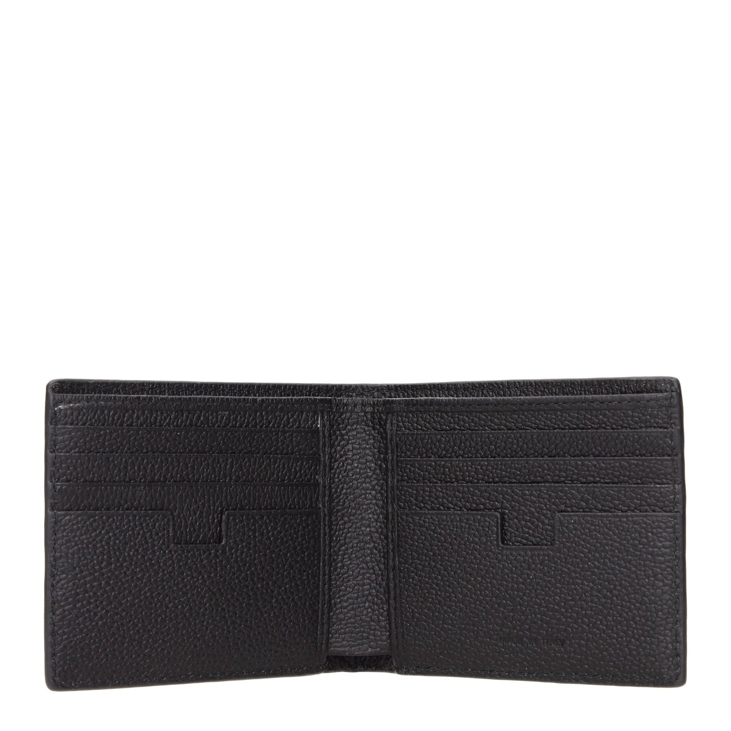 Cardholder Wallet by Testoni for men in leather black presents a streamlined silhouette, showcasing the sophisticated design of the Leather Cardholder Wallet collection with functional card-organization.