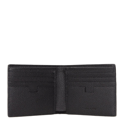 Cardholder Wallet by Testoni for men in leather black presents a streamlined silhouette, showcasing the sophisticated design of the Leather Cardholder Wallet collection with functional card-organization.