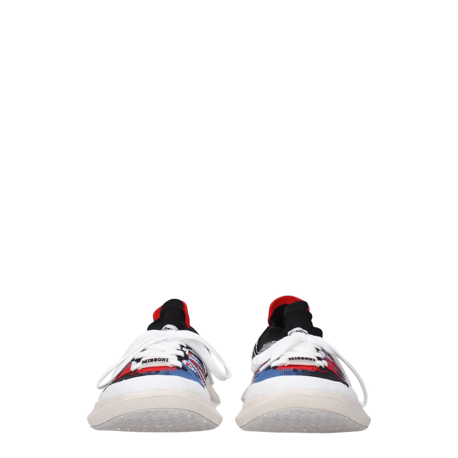 Sneakers by Missoni for women in rubber & fabric multicolor & red presents a sumptuous silhouette, artfully capturing the essence of the Women's Fashion Rubber & Fabric Sneakers with its sumptuous fashion style design.