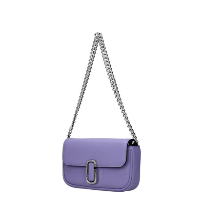 Small Crossbody Handbag by Marc Jacobs for women in leather purple & violet features a transformative sophistication silhouette, showcasing a secure button, ample internal-pockets, and versatile crossbody-strap, shoulder-strap, adjustable-strap & handle for a transformative sophistication look.