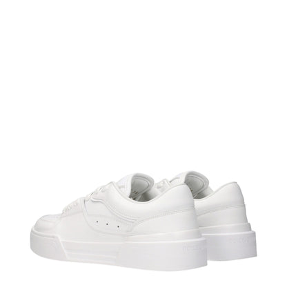 Sneakers by Dolce & Gabbana for women in leather & rubber white presents a impeccable silhouette as Women's Casual Leather & Rubber Sneakers, expertly defined by a impeccable casual style for a impeccable, high-fashion look.