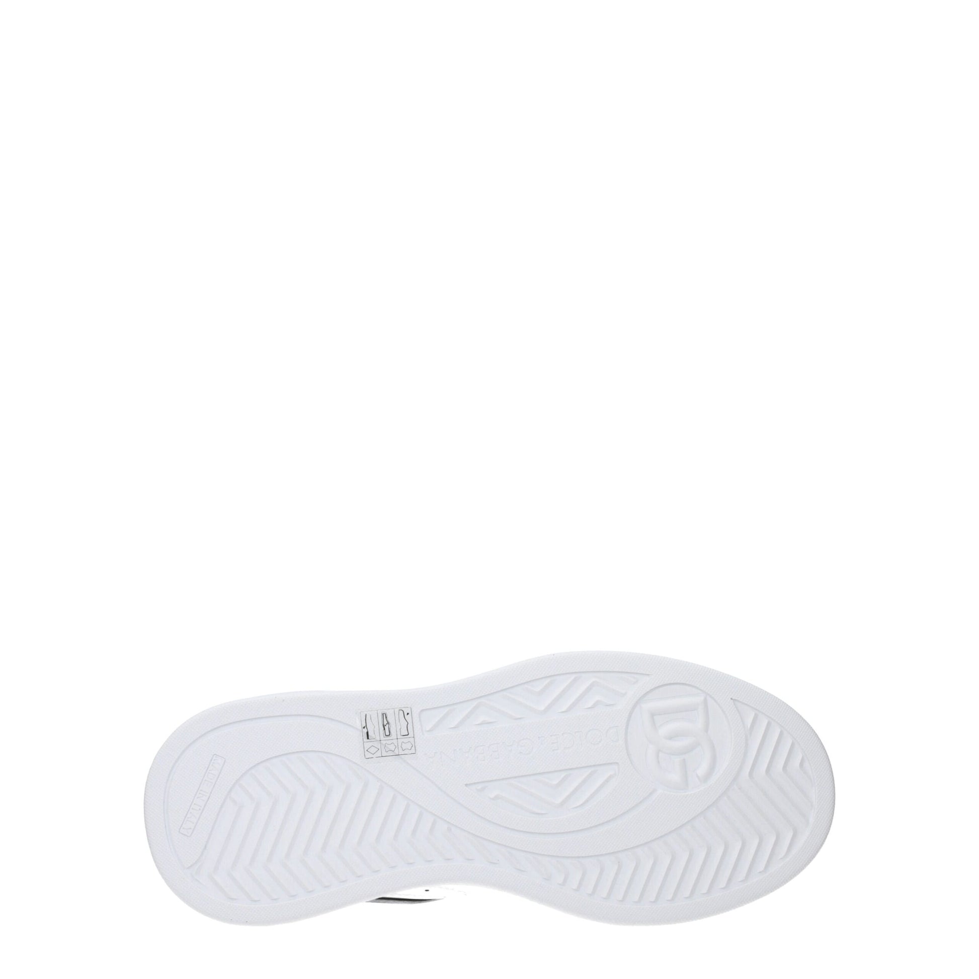Sneakers by Dolce & Gabbana for women in leather & rubber white features an versatile design from the Women's Casual Leather & Rubber Sneakers collection, highlighting a versatile casual style for a premium, high-fashion look.