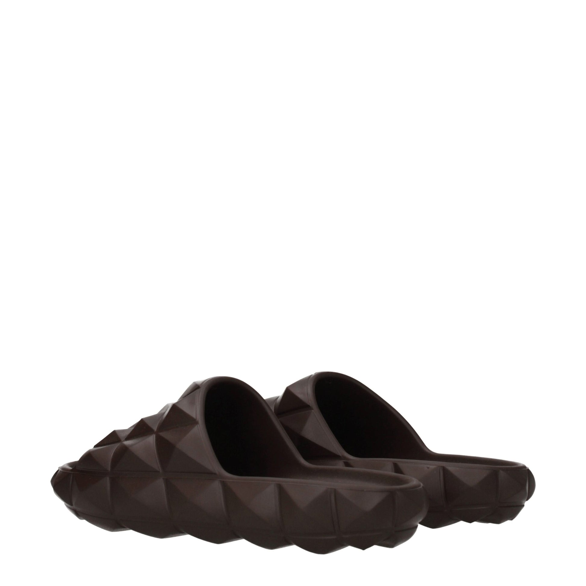 Mid-Heel Clogs Sandals by Valentino Garavani for men in cotton & rubber brown features an architectural design from the Men's Cotton & Rubber Mid-Heel Clogs Sandals collection, defined by a architectural 4-cm-heel mid-heel and open toe style for a architectural finish.