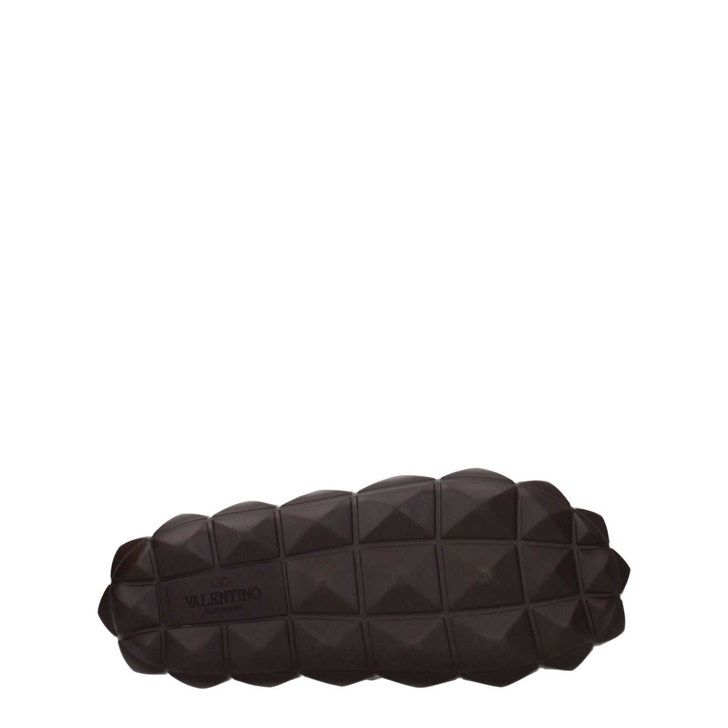 Mid-Heel Clogs Sandals by Valentino Garavani for men in cotton & rubber brown features an statuesque Men's Cotton & Rubber Mid-Heel Clogs Sandals silhouette with a refined 4-cm-heel mid-heel and elegant open toe style.