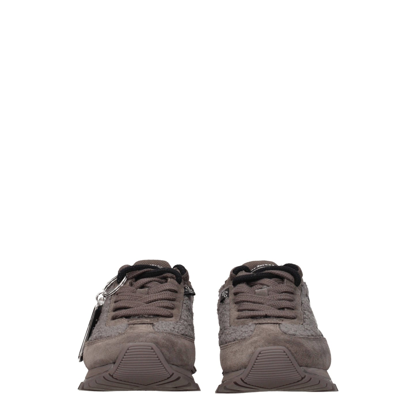 Sneakers by Marc Jacobs for women in leather & fur gray presents a sumptuous silhouette, artfully capturing the essence of the Women's Casual Leather & Fur Sneakers with its sumptuous casual style design.