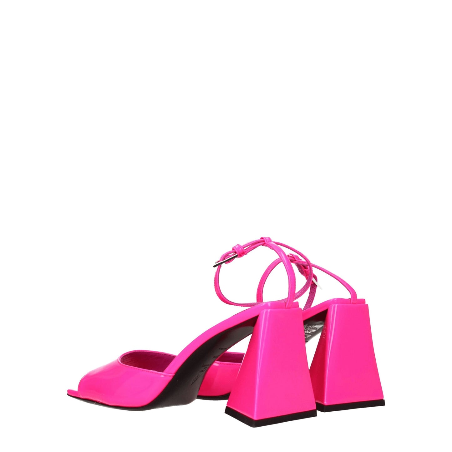 High-Heel Stiletto Sandals by The Attico for women in leather pink features an statuesque Women's Leather High-Heel Stiletto Sandals silhouette with a refined stiletto high-heel 8-5-cm-heel and elegant open toe style.