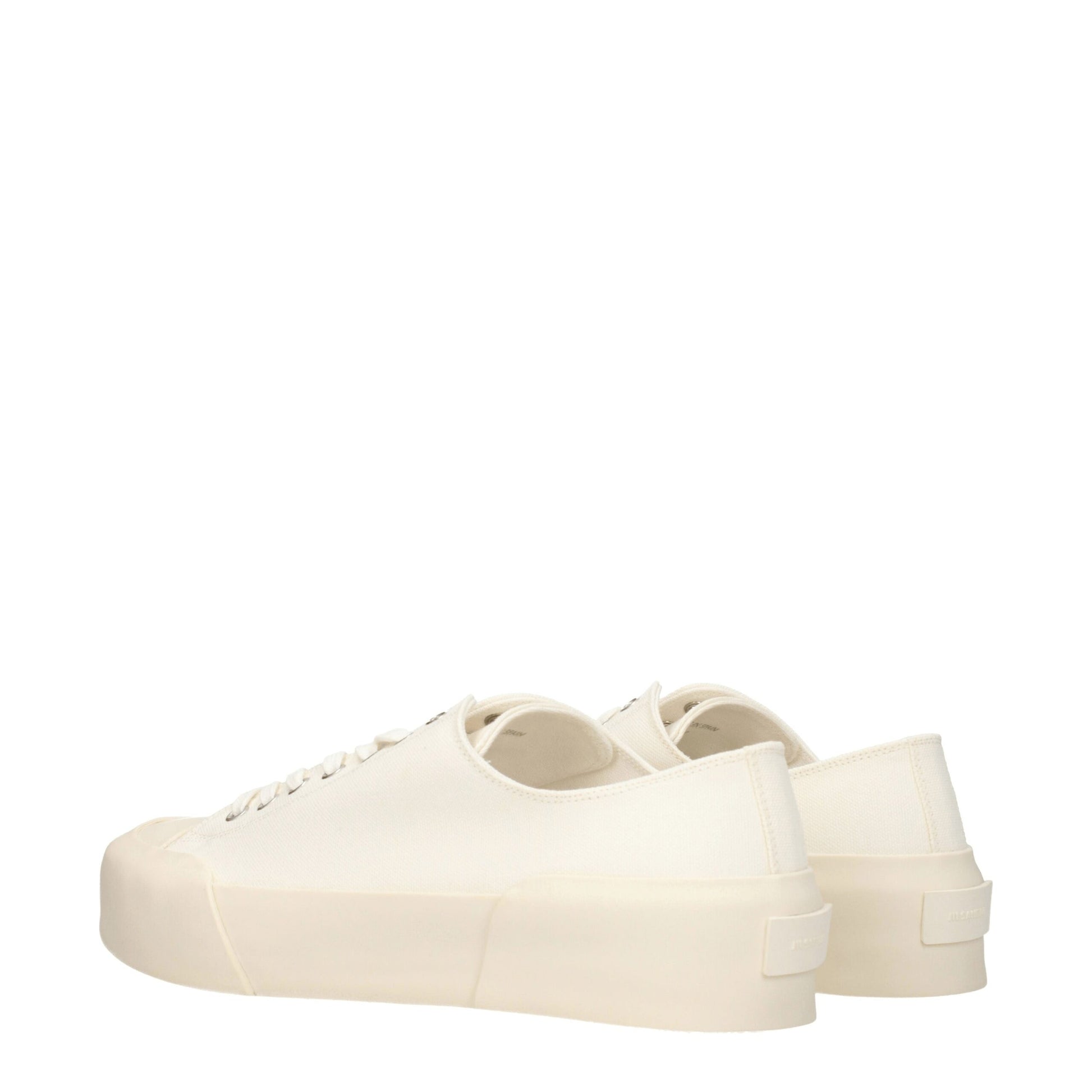 Sneakers by Jil Sander for men in rubber & fabric beige & ivory features an versatile design from the Men's Low Top Rubber & Fabric Sneakers collection, highlighting a versatile low-top style for a premium, high-fashion look.