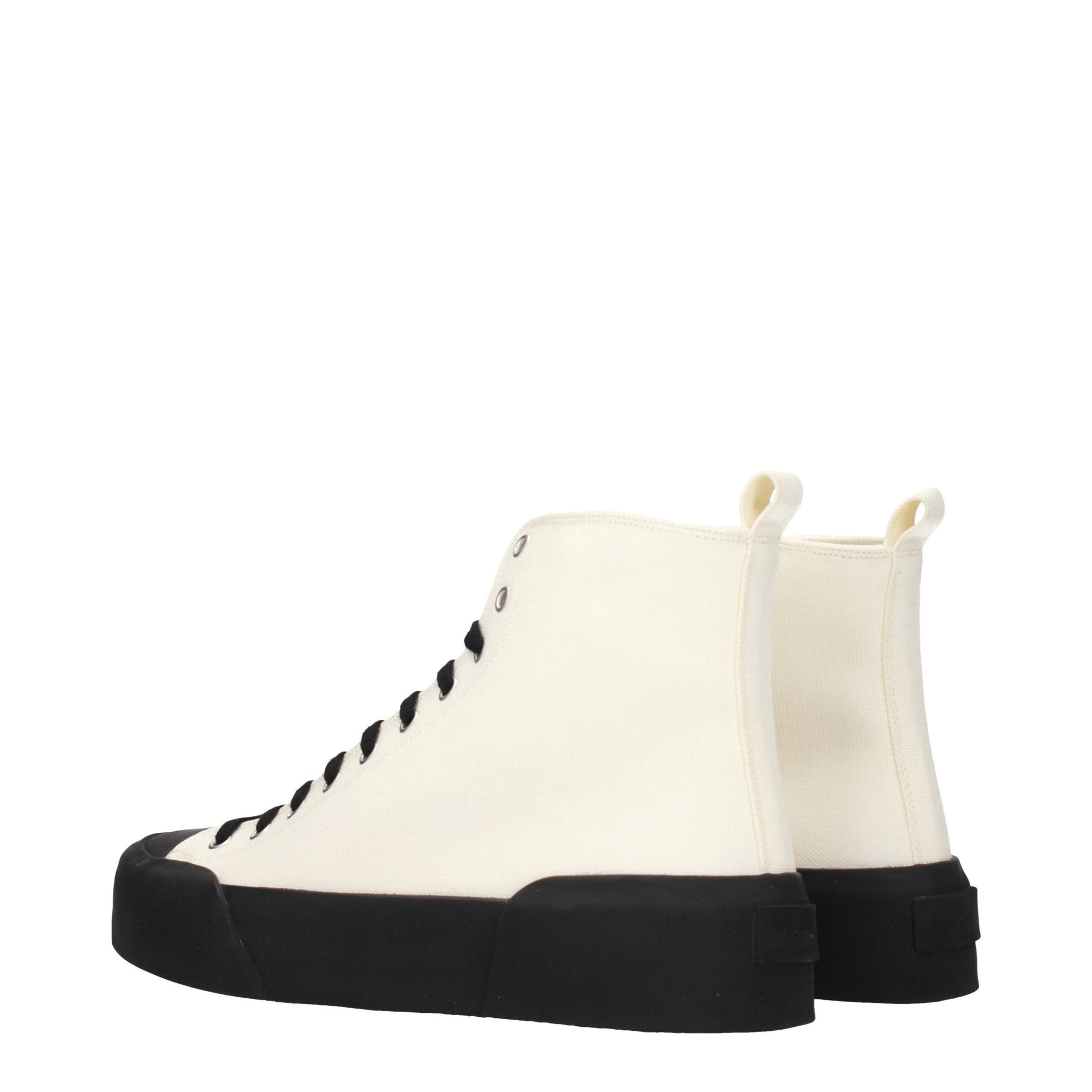 Sneakers by Jil Sander for men in rubber & fabric beige & black features an fashionable silhouette, showcasing the premium Men's Fashion Rubber & Fabric Sneakers in a fashionable fashion style that offers a fashionable finish for refined style.