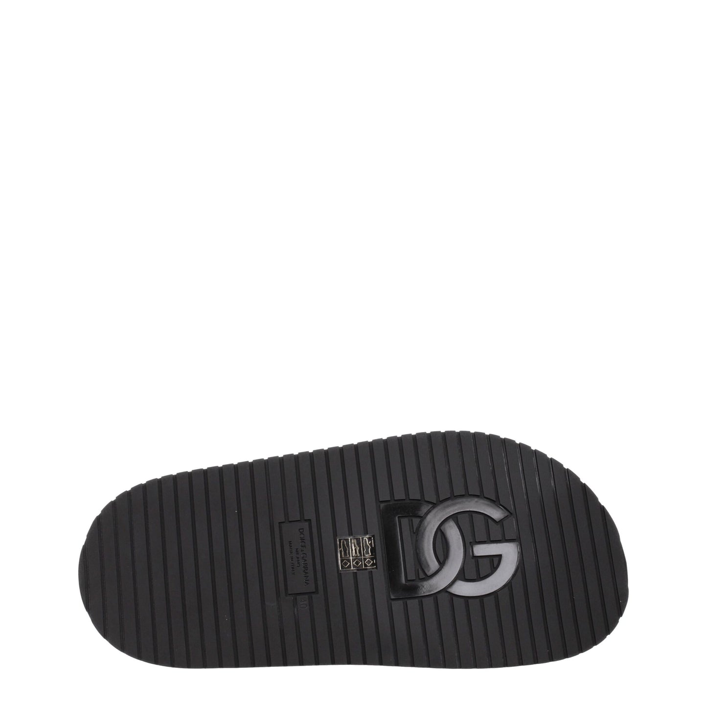Flat Clogs Slippers by Dolce & Gabbana for men in leather & rubber and black presents a sculptural silhouette as Men's Leather & Rubber Flat Clogs Slippers, featuring a sculptural flat and a sculptural open toe style for refined comfort.