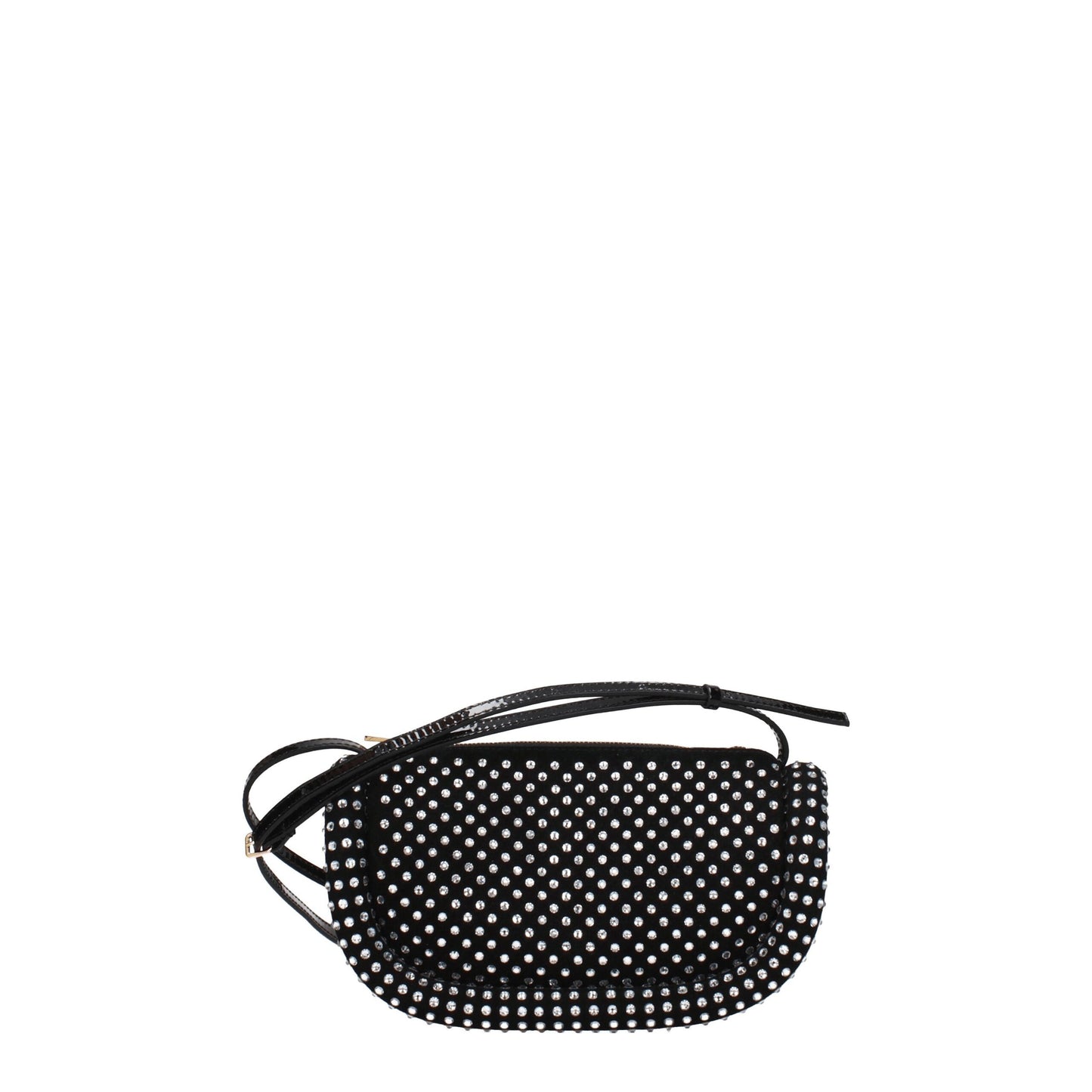 Small Crossbody Handbag by J.W.Anderson for women in synthetic polyurethane leather black & gold features an versatile silhouette, showcasing a secure zipper and versatile with versatile crossbody-strap, shoulder-strap & handle for a versatile finish.