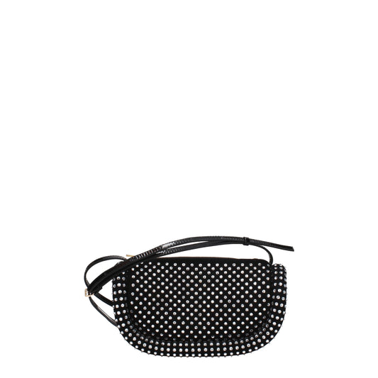 Small Crossbody Handbag by J.W.Anderson for women in synthetic polyurethane leather black & gold features an versatile silhouette, showcasing a secure zipper and versatile with versatile crossbody-strap, shoulder-strap & handle for a versatile finish.