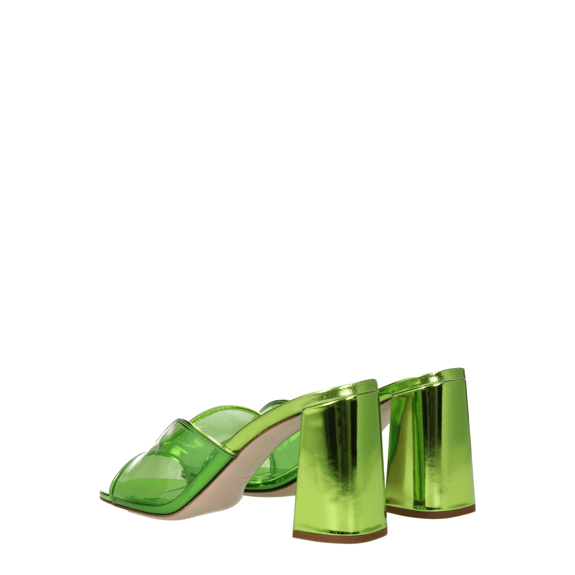 High-Heel Sandals by Miu Miu for women in leather & plexiglass green features an effortlessly chic silhouette from the Women's Leather & Plexiglass High-Heel Sandals collection, showcasing a effortlessly chic 8-5-cm-heel high-heel and elegant open toe style.
