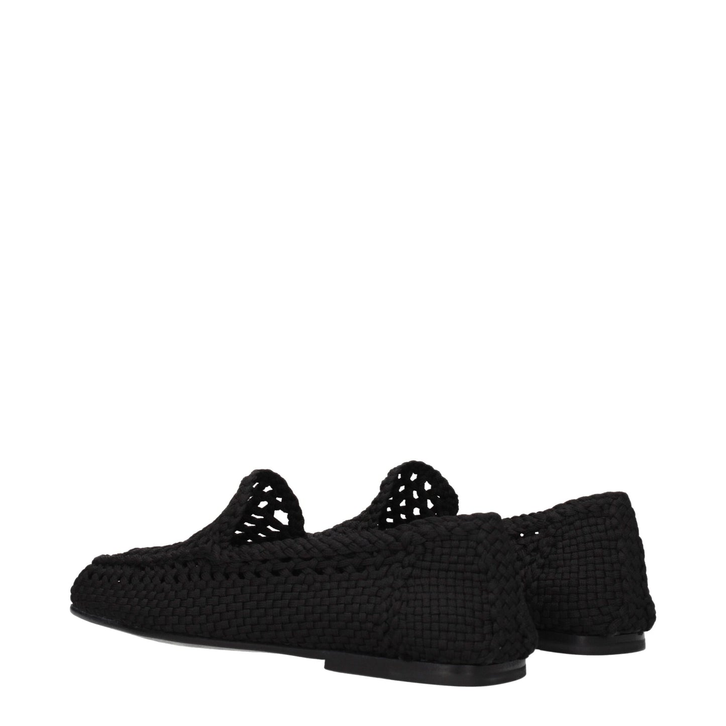 Flat Loafer Slip-On Shoes by Dolce & Gabbana for men in leather black showcases a resplendent Men's Leather Flat Loafer Slip-On Shoes aesthetic, defined by its resplendent round toe style and elegant flat.