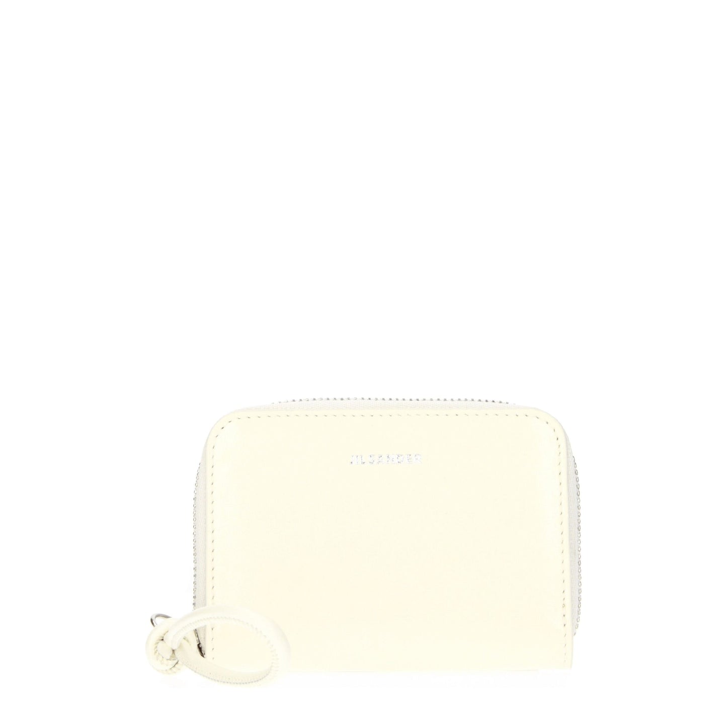Wallet by Jil Sander for women in leather beige presents a architectural silhouette from the Leather Wallet collection, showcasing architectural coin-purse for a architectural finish.
