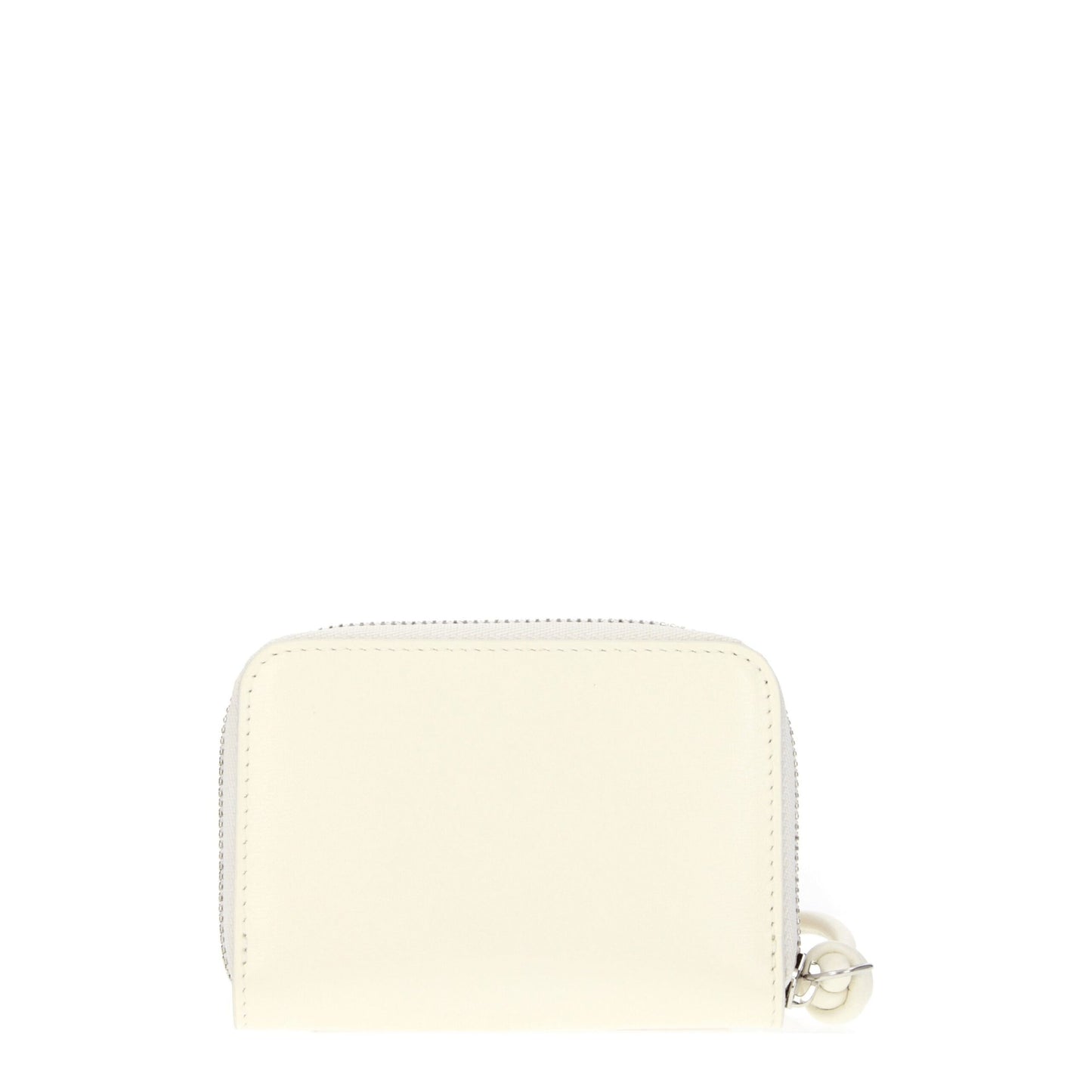 Wallet by Jil Sander for women in leather beige presents a streamlined silhouette, showcasing the sophisticated design of the Leather Wallet collection with functional coin-purse.