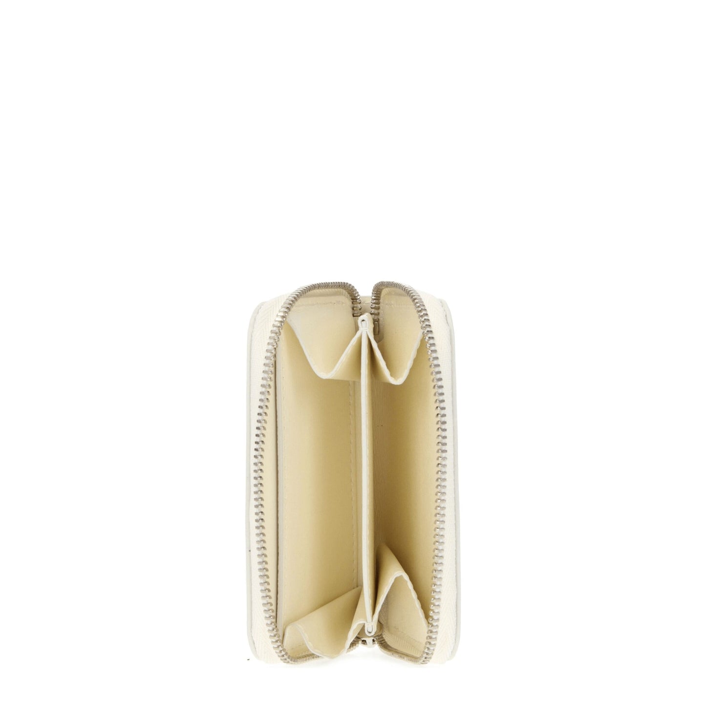 Wallet by Jil Sander for women in leather beige presents a architectural silhouette from the Leather Wallet collection, showcasing architectural coin-purse for a architectural finish.