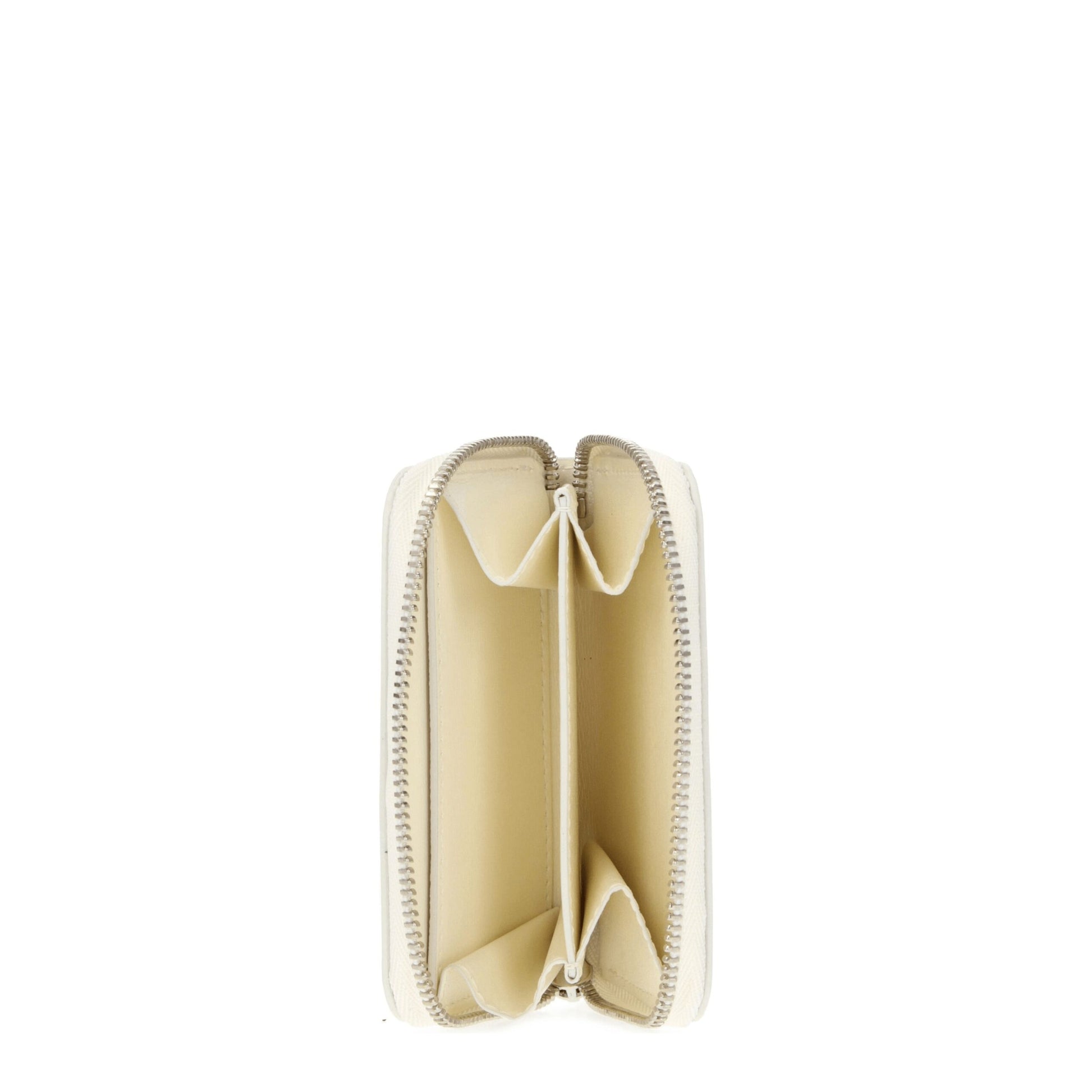 Wallet by Jil Sander for women in leather beige presents a architectural silhouette from the Leather Wallet collection, showcasing architectural coin-purse for a architectural finish.