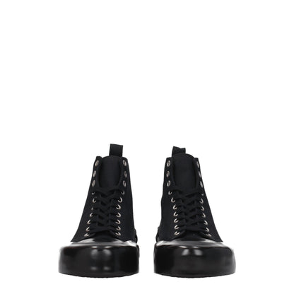 Sneakers by Jil Sander for women in rubber & fabric black features an versatile design from the Women's High Top Rubber & Fabric Sneakers collection, highlighting a versatile high-top style for a premium, high-fashion look.