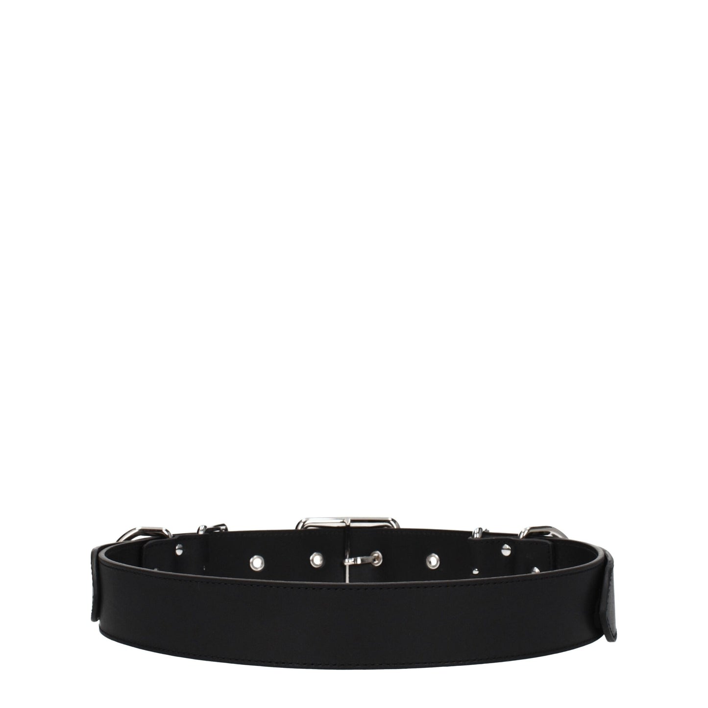 Belt by Moschino for women in leather black & silver features an distinguished design, perfectly showcasing the sophisticated craftsmanship of this distinguished Leather Belt.