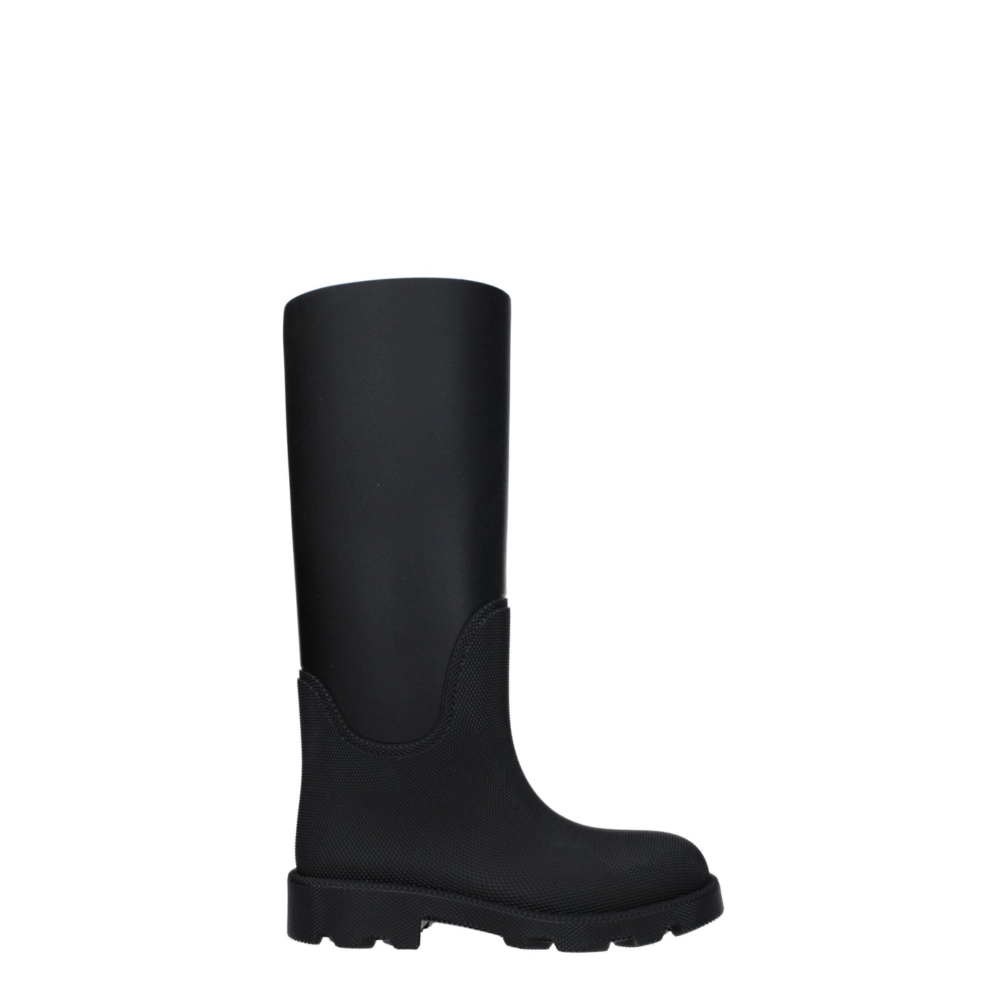 Burberry Women's Cotton & Rubber Low-Heel Boots - Black