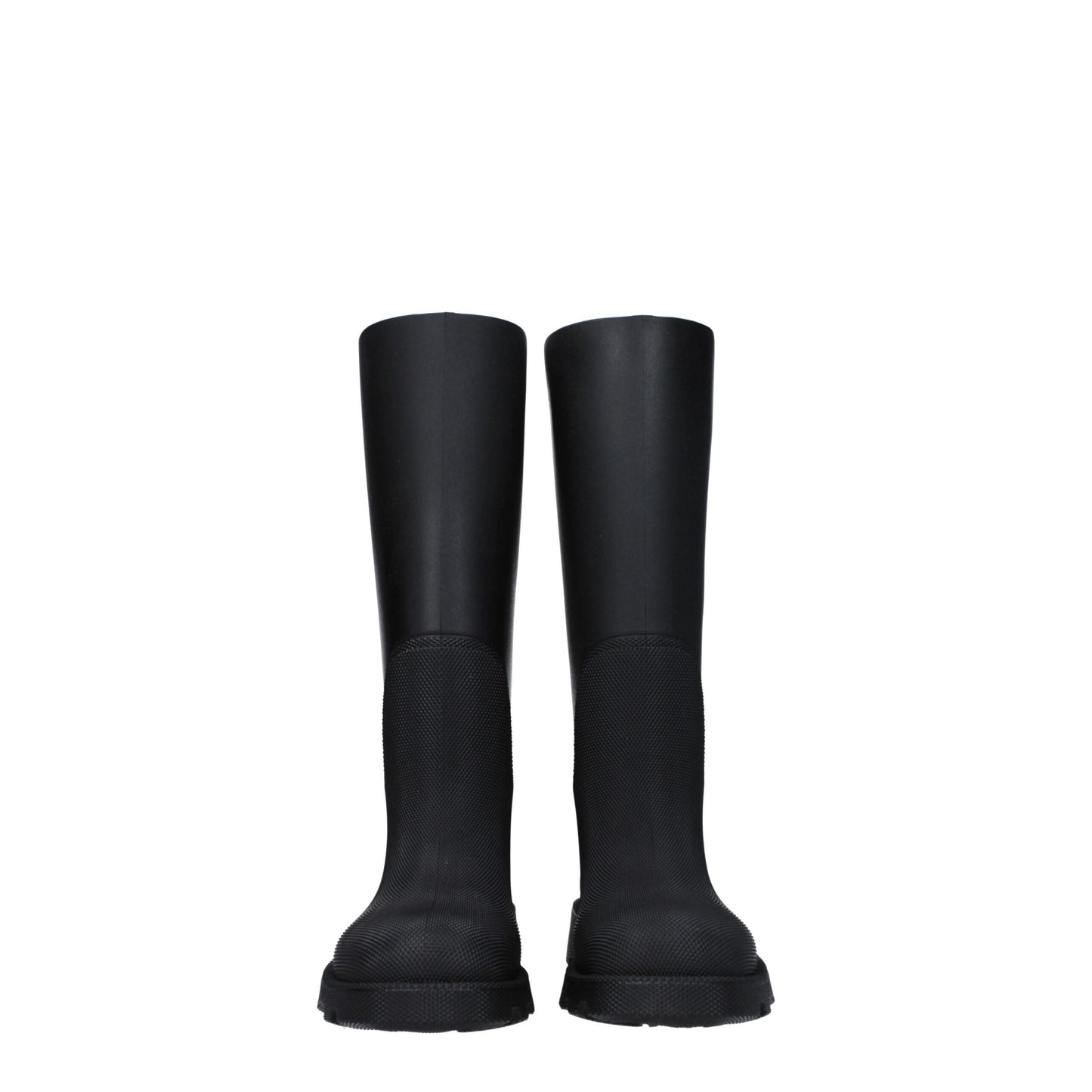 Burberry Women's Cotton & Rubber Low-Heel Boots - Black