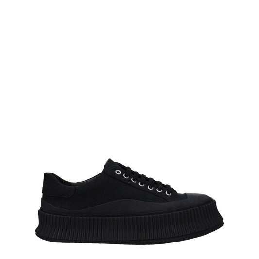 Sneakers by Jil Sander for men in rubber & fabric black presents a impeccable silhouette as Men's Casual Rubber & Fabric Sneakers, expertly defined by a impeccable casual style for a impeccable, high-fashion look.