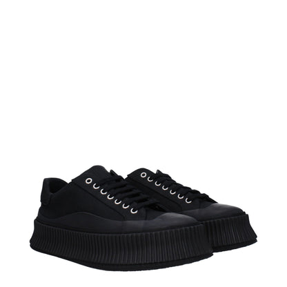 Sneakers by Jil Sander for men in rubber & fabric black presents a on trend silhouette from the Men's Casual Rubber & Fabric Sneakers collection, showcasing a on trend casual style for an elevated aesthetic.