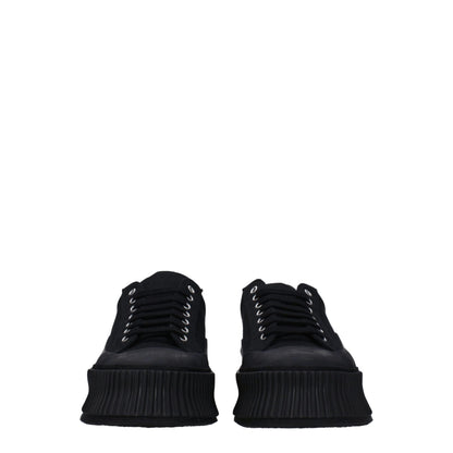 Sneakers by Jil Sander for men in rubber & fabric black features an fashionable silhouette, showcasing the premium Men's Casual Rubber & Fabric Sneakers in a fashionable casual style that offers a fashionable finish for refined style.