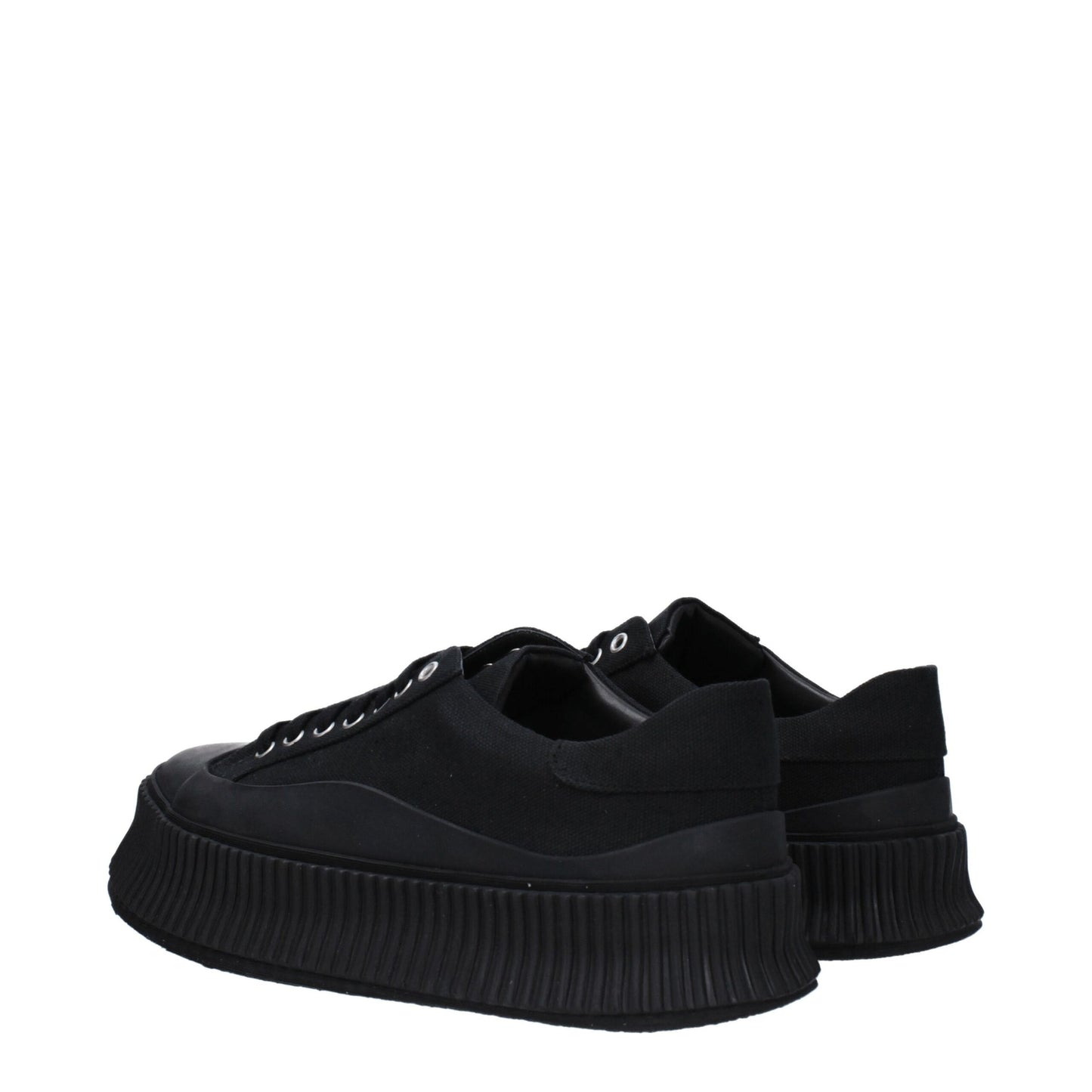 Sneakers by Jil Sander for men in rubber & fabric black features an versatile design from the Men's Casual Rubber & Fabric Sneakers collection, highlighting a versatile casual style for a premium, high-fashion look.