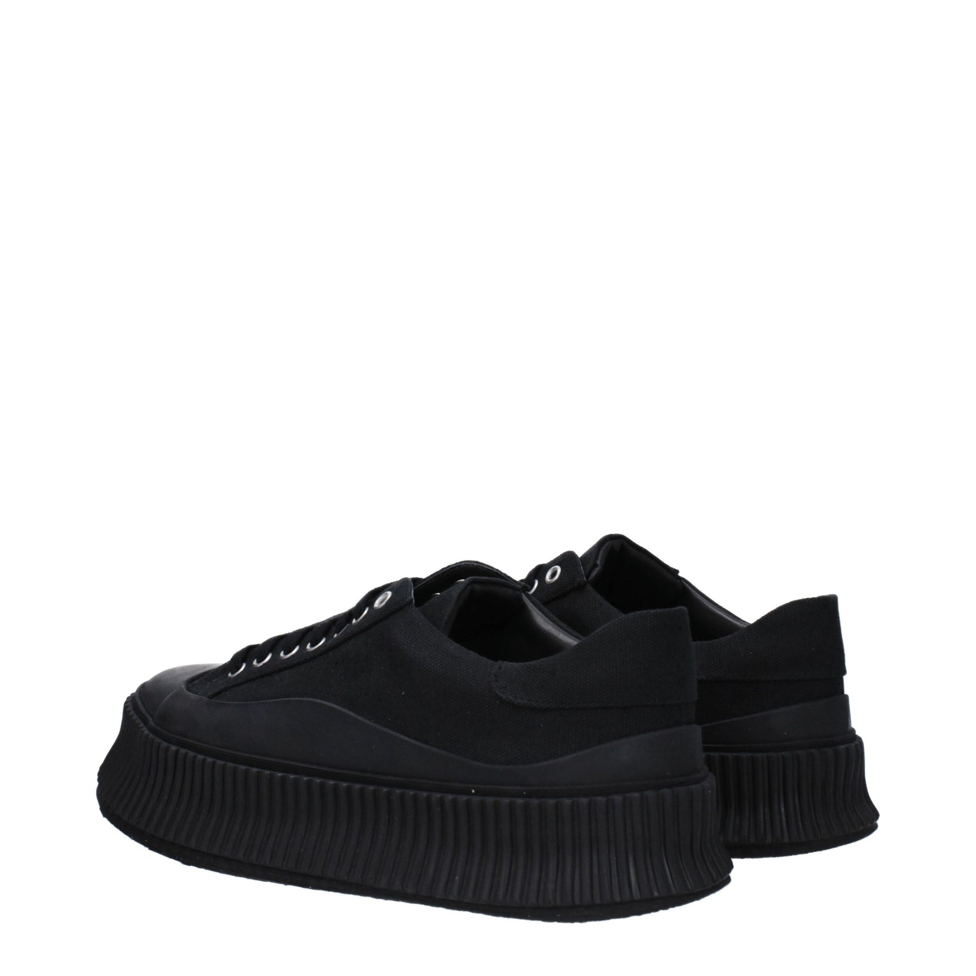 Sneakers by Jil Sander for men in rubber & fabric black features an versatile design from the Men's Casual Rubber & Fabric Sneakers collection, highlighting a versatile casual style for a premium, high-fashion look.