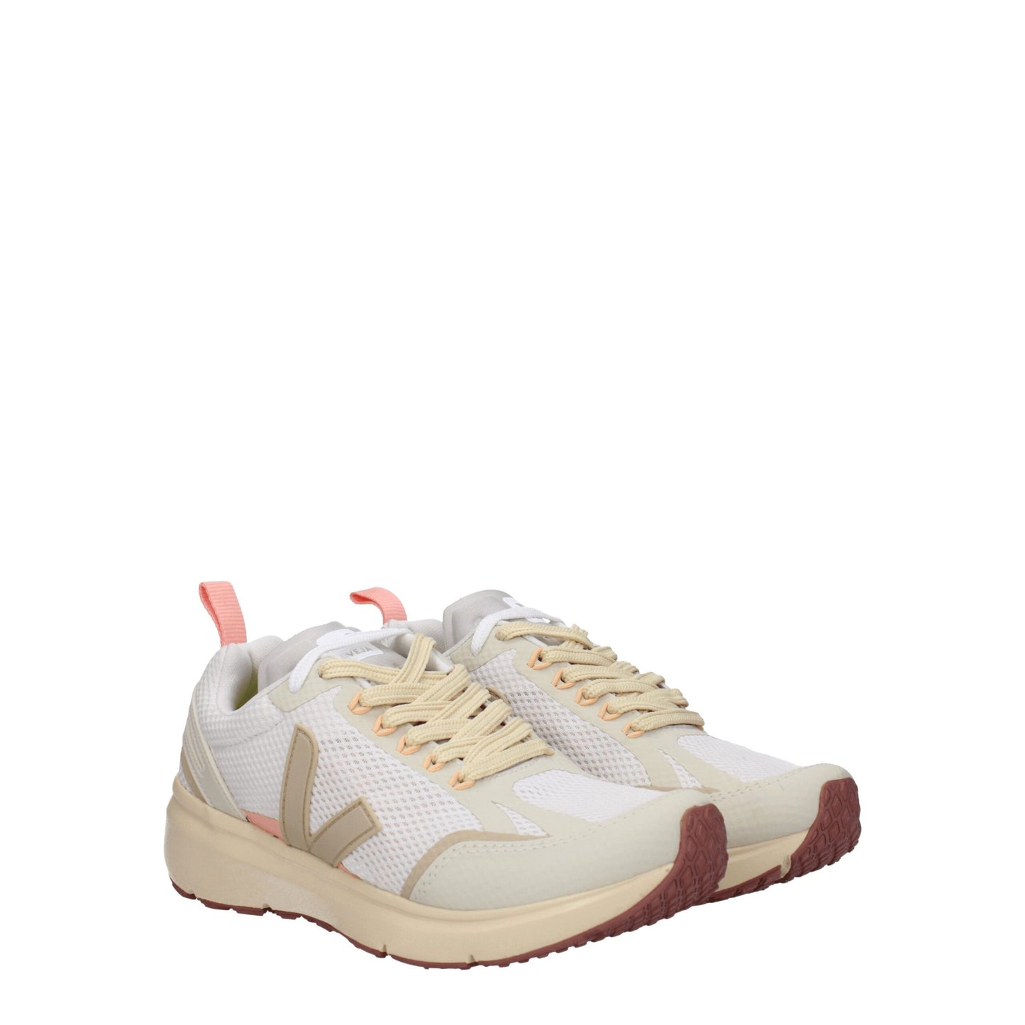 Sneakers by Veja for women in rubber & fabric beige features an fashionable silhouette, showcasing the premium Women's Fashion Rubber & Fabric Sneakers in a fashionable fashion style that offers a fashionable finish for refined style.