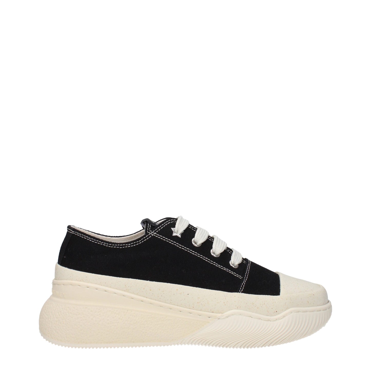 Sneakers by Stella McCartney for women in rubber & fabric black features an versatile design from the Women's Fashion Rubber & Fabric Sneakers collection, highlighting a versatile fashion style for a premium, high-fashion look.