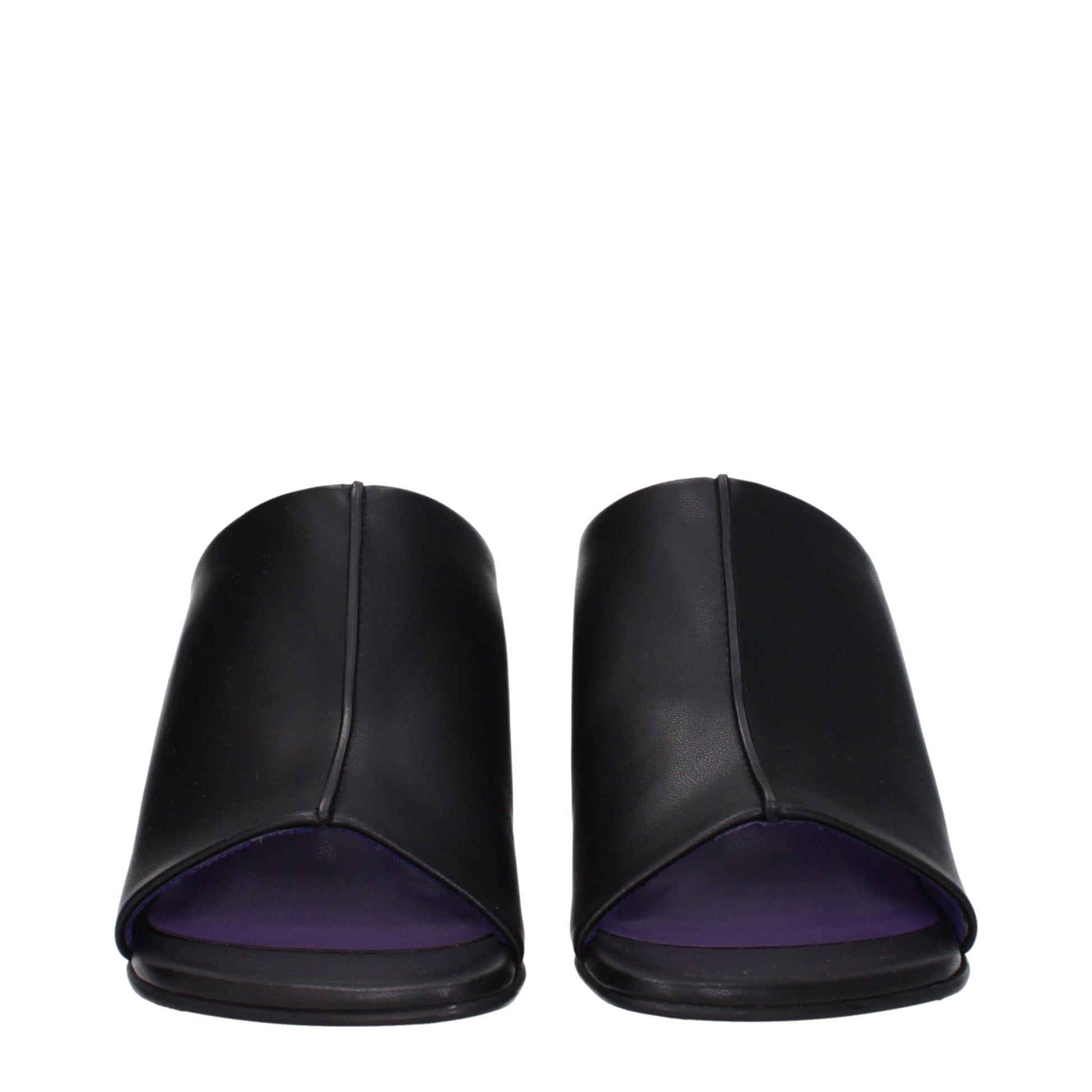 Mid-Heel Sandals by Stella McCartney for women in leather black features an effortlessly chic silhouette from the Women's Leather Mid-Heel Sandals collection, showcasing a effortlessly chic 7-5-cm-heel mid-heel and elegant open toe style.