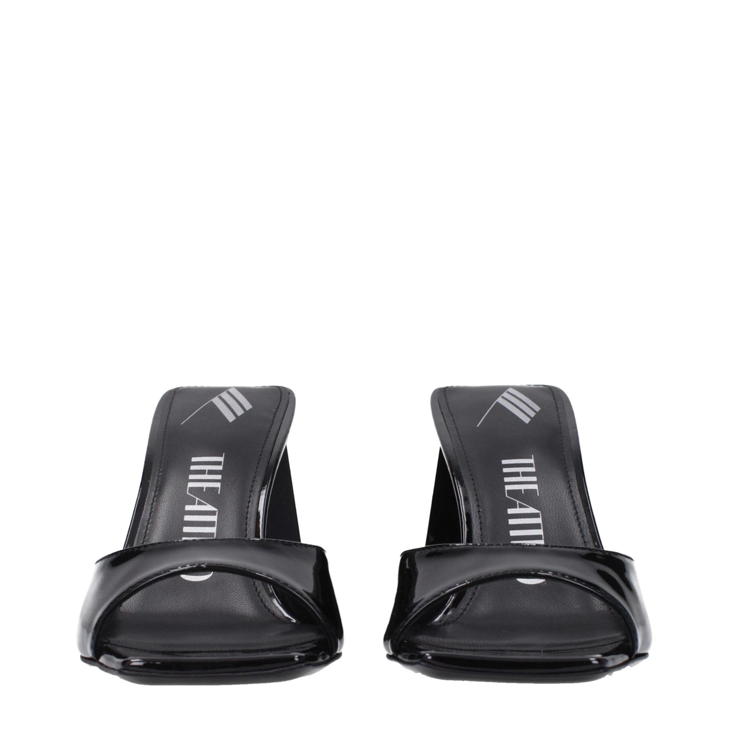 High-Heel Sandals by The Attico for women in patent leather black features an architectural design from the Women's Patent Leather High-Heel Sandals collection, defined by a architectural 8-5-cm-heel high-heel and open toe style for a architectural finish.