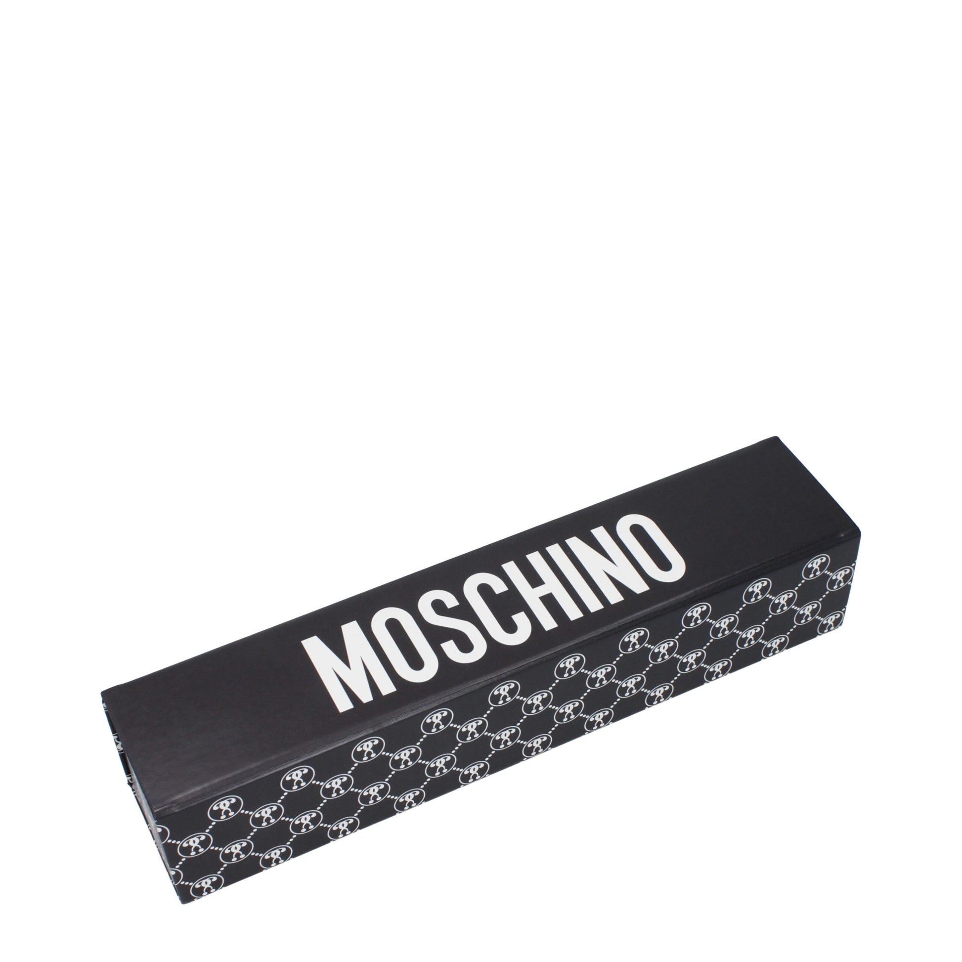 Umbrella by Moschino for women in patent leather red presents a fashionable silhouette, showcasing the fashionable design and refined style of the Polyester Umbrella collection for a sophisticated look.