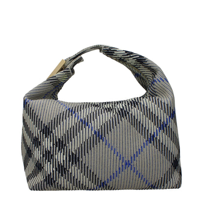 Medium Handbag by Burberry for women in polyamide gold, green & print features a signature silhouette, showcasing a secure zipper and signature with versatile handle for a sophisticated look.