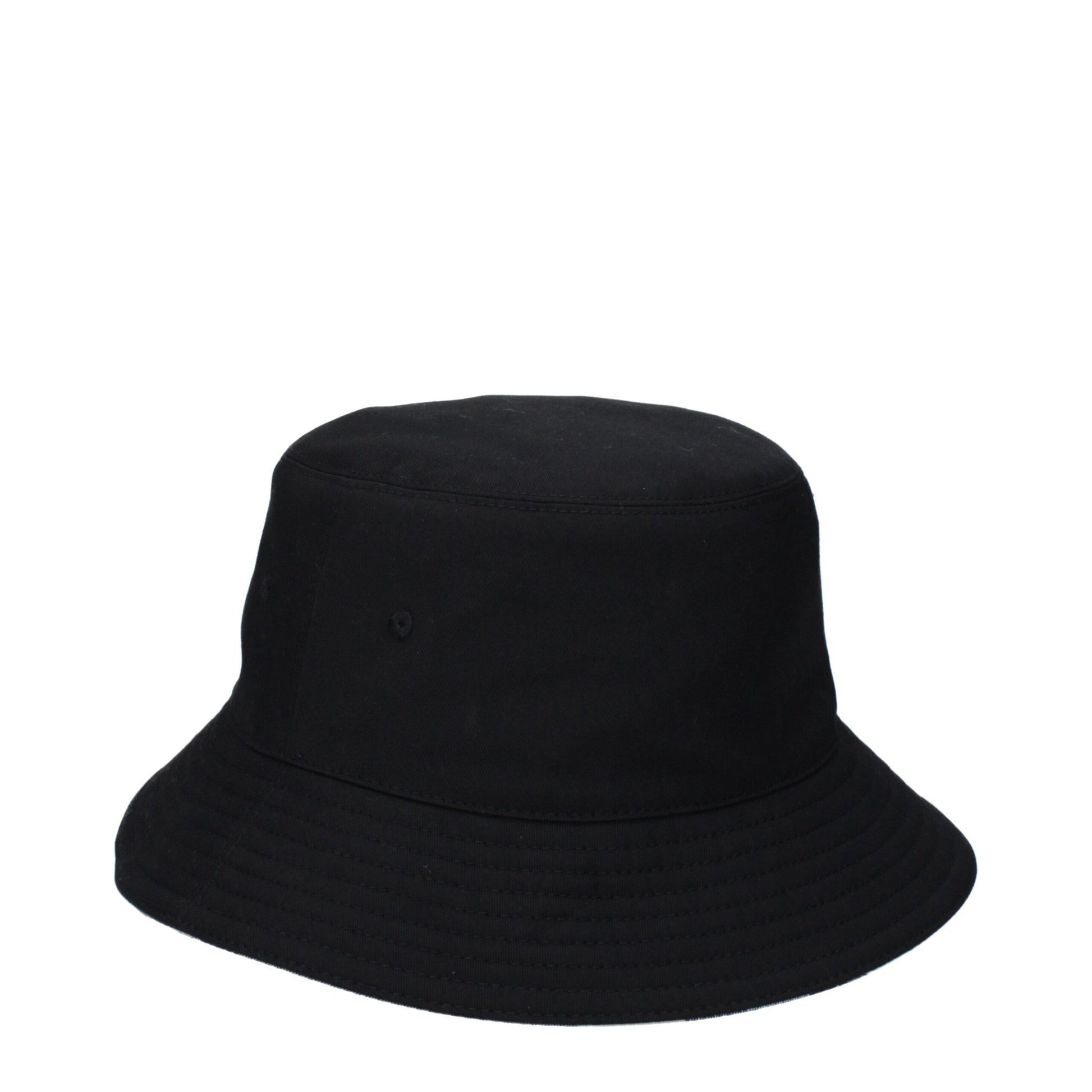 Hat by Burberry for women in cotton polyester black & print showcases a delicate silhouette, artfully capturing the essence of the delicate Cotton Polyester Hat design for a sophisticated look.
