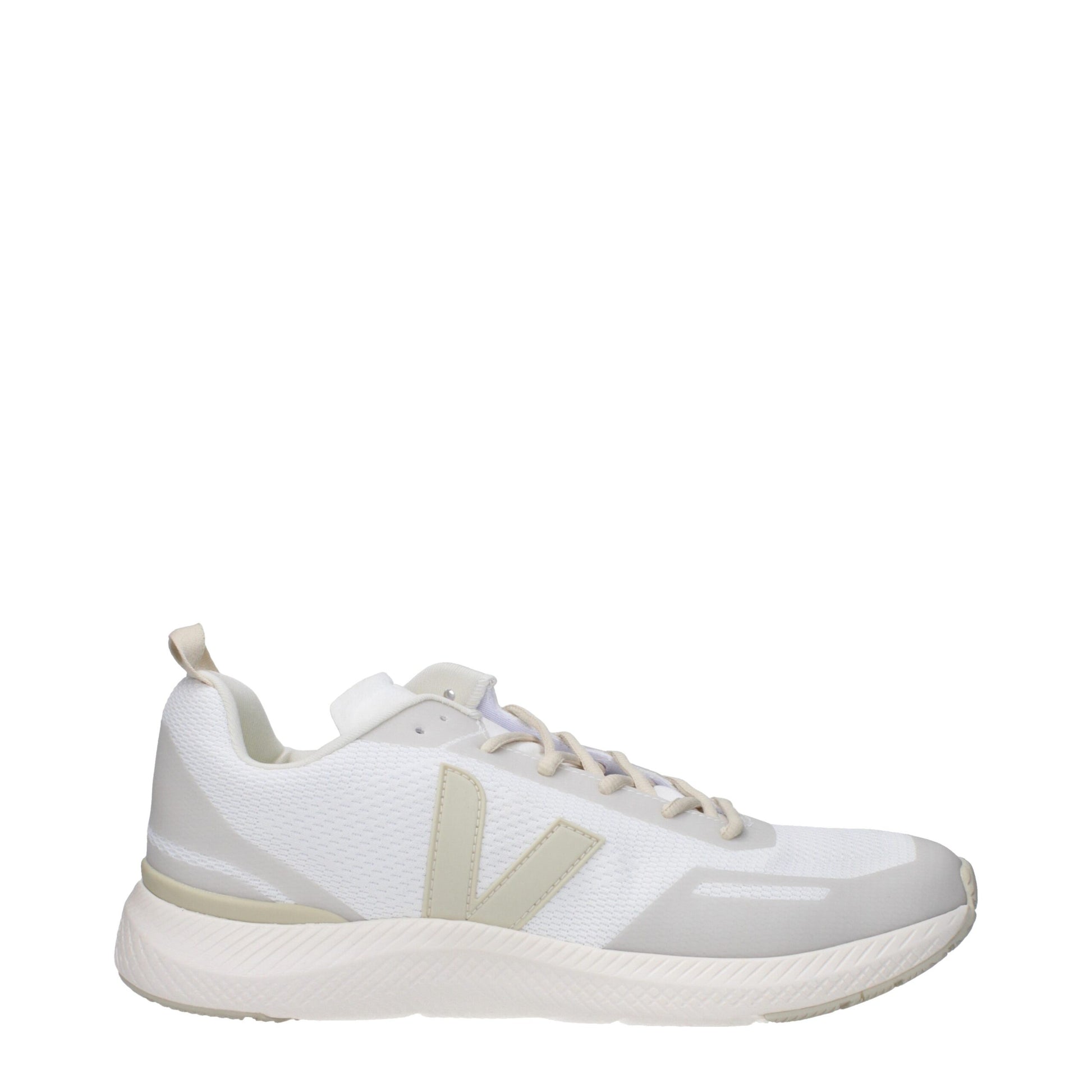 Athletic Sneakers Veja men rubber & fabric beige & white featuring a avant-garde Men's Athletic Rubber & Fabric Sneakers design with a avant-garde athletic style for a refined finish.