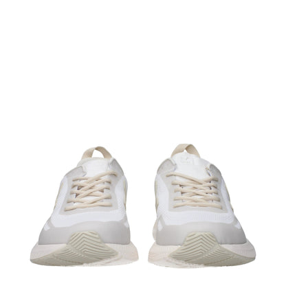 Athletic Sneakers by Veja for men in rubber & fabric beige & white showcases an impeccable silhouette, defined by an impeccable athletic style design that perfectly captures the essence of the Men's Athletic Rubber & Fabric Sneakers.