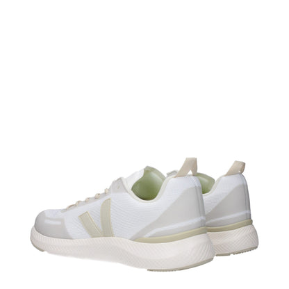 Athletic Sneakers by Veja for men in rubber & fabric beige & white features an effortless chic silhouette, showcasing the signature athletic style of the Men's Athletic Rubber & Fabric Sneakers collection with a truly effortless chic finish.